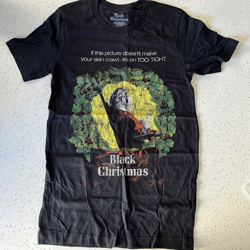 Black Christmas horror movie Gutter Garbs shirt new
